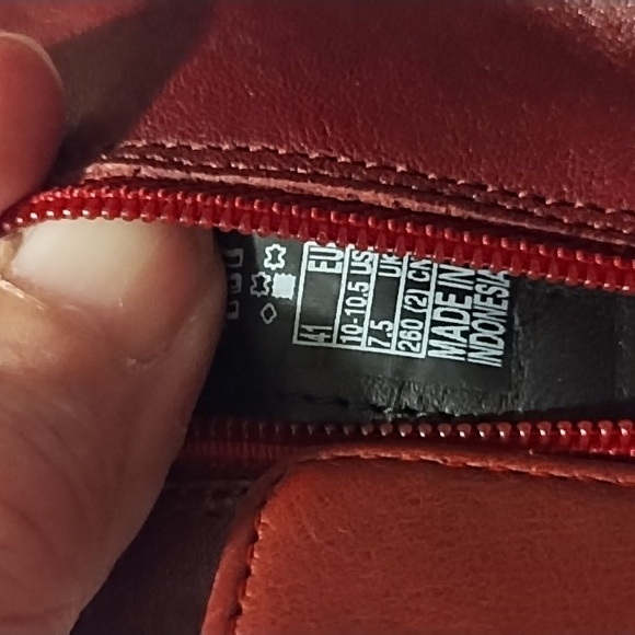 Ecco women's square toe ankle boots size 41(10-10.5) burgundy new - Picture 6 of 12